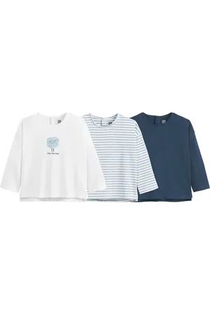 La Redoute Confezione Da 3 T-shirt Maniche Lunghe Taglie 1 mese - 54 cm