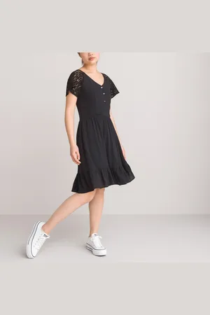 La Redoute Abito Maniche Corte In Pizzo Bambina Taglie 16 anni - 162 cm