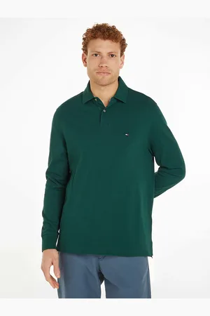 Tommy Hilfiger Polo Maniche Lunghe Dritta Maglia Piqué 1985 Uomo Taglie M
