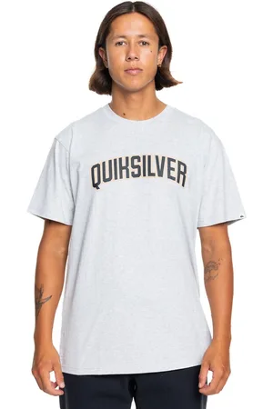 Quiksilver T-shirt Maniche Corte Girocollo Con Logo Uomo Taglie S