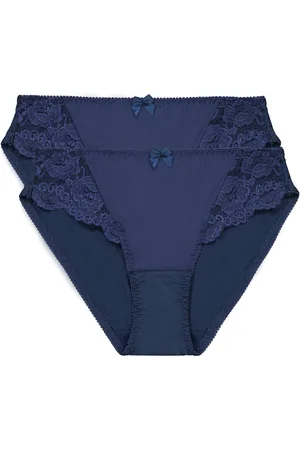 ANNE WEYBURN Confezione Da 2 Slip In Pizzo E Microfibra Anthea Donna Taglie 38/40 (IT) - 34/36 (FR)