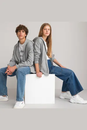La Redoute Felpa Con Cerniera E Cappuccio Unisex Bambina Taglie XXXS