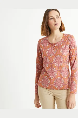 ANNE WEYBURN T-shirt Scollo Rotondo, Maniche Lunghe Donna Taglie 38/40 (IT) - 34/36 (FR)
