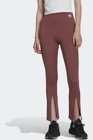 adidas Leggings Vita Alta, Spacco Davanti Adicolor Donna Taglie 38 (IT) - 34 (FR)
