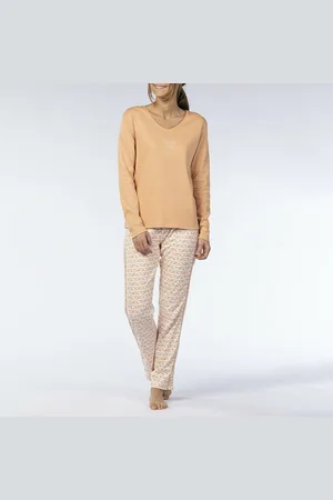 Melissa Brown Pigiama Con Maniche Lunghe In Cotone Donna Taglie L