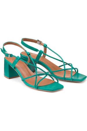 La Redoute Sandali Pelle Con Tacco Largo Donna Taglie 36