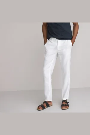 La Redoute Pantaloni Dritti In Lino, Signature Isaac Uomo Taglie 40 (IT) - 36 (FR)