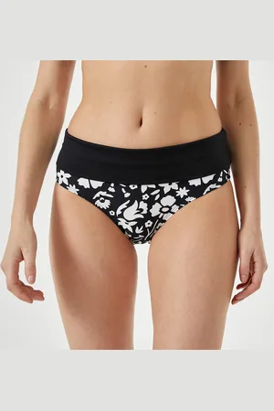 ANNE WEYBURN Culotte Per Bikini A Fiori Con Risvolto Donna Taglie 40 (IT) - 36 (FR)