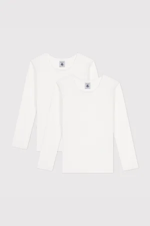 Petit Bateau Confezione Da 2 T-shirt A Maniche Lunghe Bambina Taglie 3 anni - 94 cm