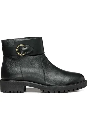 Geox Stivaletti In Pelle Traspiranti Hoara Donna Taglie 36