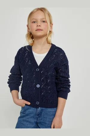 La Redoute Cardigan Scollo A V In Fine Maglia Traforata Bambina Taglie 3 anni - 94 cm