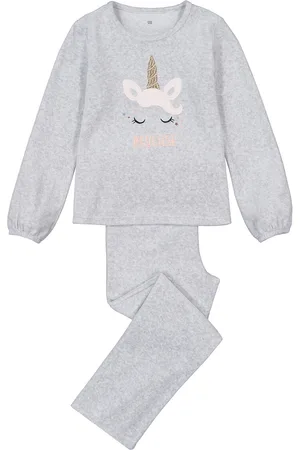 La Redoute Pigiama In Velluto, Motivo Unicorno Ricamato Bambina Taglie 4 anni - 102 cm