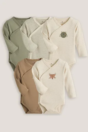 La Redoute Set Di 5 Body Neonato In Cotone Biologico Taglie prematuro - 45 cm