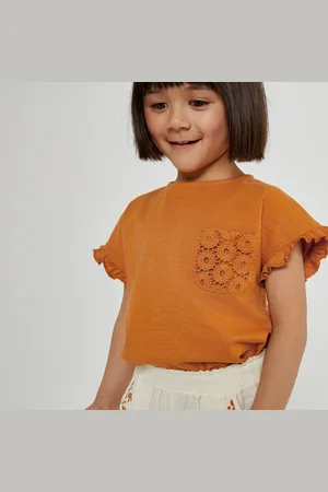 La Redoute Confezione Da 2 T-shirt Maniche Corte Con Volant Bambina Taglie 6 mesi - 67 cm