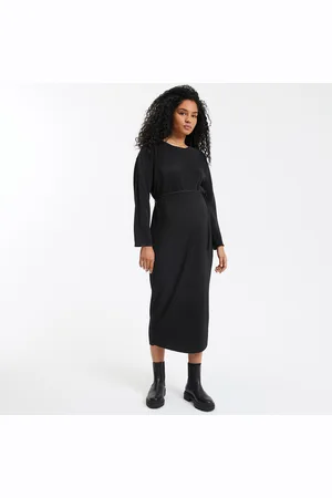 La Redoute Abito Premaman Lungo, Jersey Plissettato Donna Taglie S