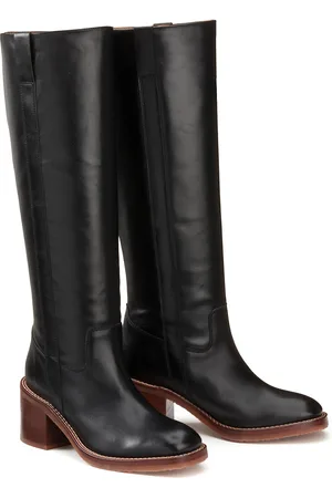 La Redoute Stivali In Pelle Con Tacco Largo Donna Taglie 37