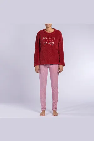 Dodo Pigiama T-shirt Molto Morbida, Houx Donna Taglie S