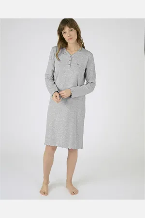 Damart Camicia Da Notte Maniche Lunghe Donna Taglie S