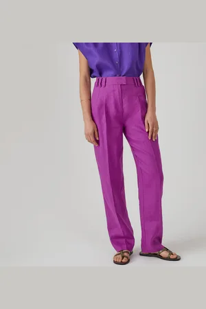 La Redoute Pantaloni Larghi In Lino Donna Taglie 38 (IT) - 34 (FR)