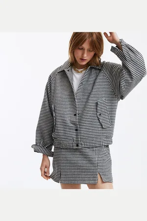 La Redoute Giubbotto Stile Bomber, Motivo Pied-de-poule Donna Taglie XS