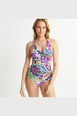 ANNE WEYBURN Costume Da Bagno Intero Forma Foulard Stampa Floreale Donna Taglie 40 (IT) - 36 (FR)