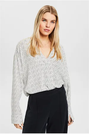 ESPRIT Camicetta Scollo A V Fantasia Donna Taglie M