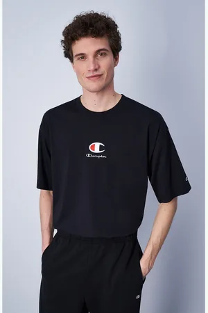 Champion T-shirt Maniche Corte Logo Al Centro Uomo Taglie S