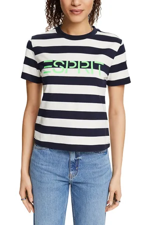 ESPRIT T-shirt A Righe A Maniche Corte Donna Taglie L