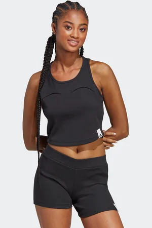adidas Top Crop A Coste Lounge Rib Donna Taglie XL