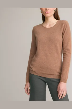 ANNE WEYBURN Pull Scollo Rotondo, Puro Cachemire Donna Taglie 42/44 (IT) - 38/40 (FR)