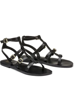 La Redoute Sandali Stile Gladiatore In Pelle Effetto Coccodrillo Donna Taglie 36