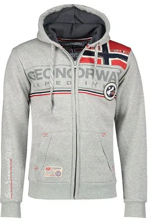 Geographical Norway Felpa Con Cappuccio Stampata Flipper Uomo Taglie M