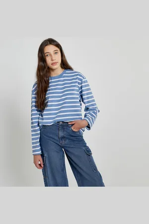 La Redoute T-shirt Oversize Maniche Lunghe Stile Alla Marinara Bambina Taglie XXXS