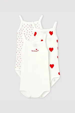 Petit Bateau Confezione Da 3 Body Con Spalline Taglie 3 mesi - 60 cm