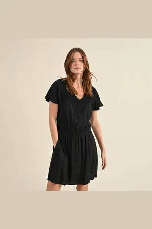 Molly Bracken Abito Corto, Dettagli Ricamati Donna Taglie XS