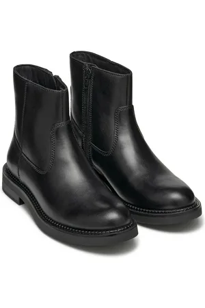 Geox Stivaletti Piatti Cerniere In Pelle Serilda Donna Taglie 36