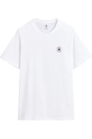 Converse T-shirt Maniche Corte Piccolo Logo Chuck Patch Uomo Taglie 3XS