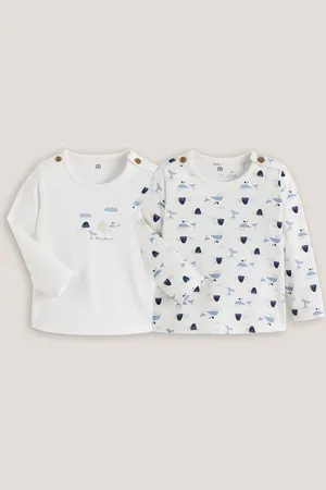 La Redoute Confezione Da 2 T-shirt Maniche Lunghe Stile Marino Taglie 0 mesi - 50 cm