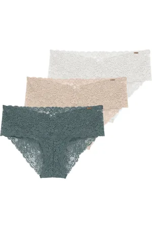 Dorina Confezione Da 3 Culotte Pizzo Lana Donna Taglie XS