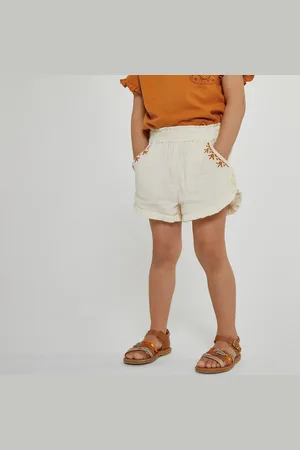 La Redoute Shorts Ricamato E Volant In Doppia Garza Di Cotone Bambina Taglie 9 mesi - 71 cm