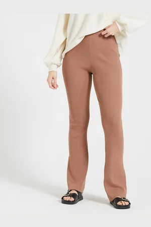 Calvin Klein Pantaloni Maglia Flare Donna Taglie M