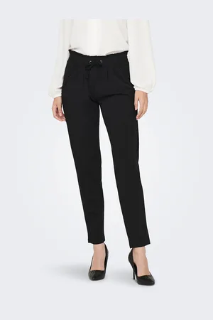 JDY Pantaloni Slim, Vita Arricciata Donna Taglie XS / L32