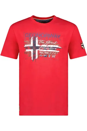 Geographical Norway T-shirt A Maniche Corte Con Stampa Jrusty Uomo Taglie S