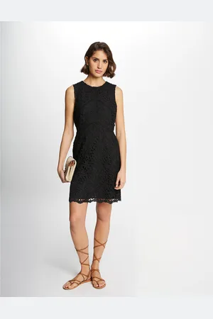 Morgan Abito Corto Dritto Pizzo Donna Taglie 40 (IT) - 36 (FR)