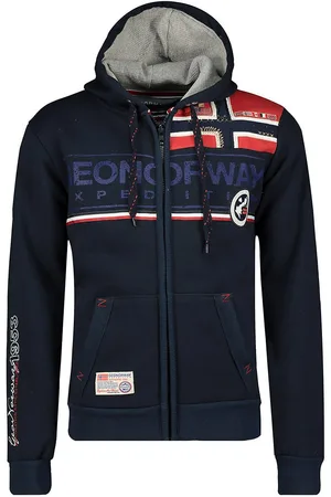 Geographical Norway Felpa Con Cappuccio Stampata Flipper Uomo Taglie S