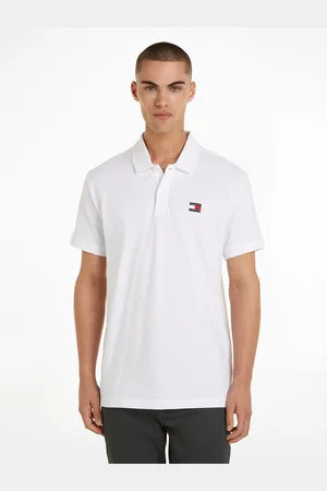 Tommy Hilfiger Polo Dritta Logo Badge Uomo Taglie S