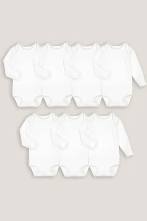 La Redoute Set Di 7 Body Bianchi A Maniche Lunghe Taglie 0 mesi - 50 cm