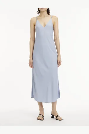 Calvin Klein Abito Lungo Con Spalline Sottili Donna Taglie 44 (IT) - 40 (FR)