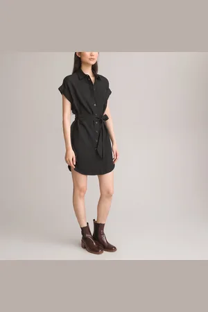 La Redoute Abito Chemisier Corto, Misto Lyocell E Lino Donna Taglie 44 (IT) - 40 (FR)
