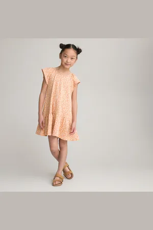 La Redoute Abito Volant, Motivo Floreale Bambina Taglie 10 anni - 138 cm